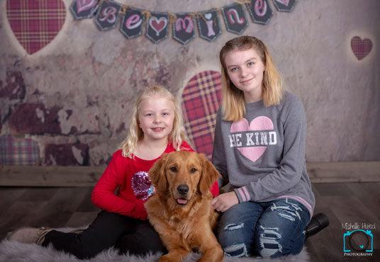 Vintage Lattice Valentine Backdrops for Photography Prop