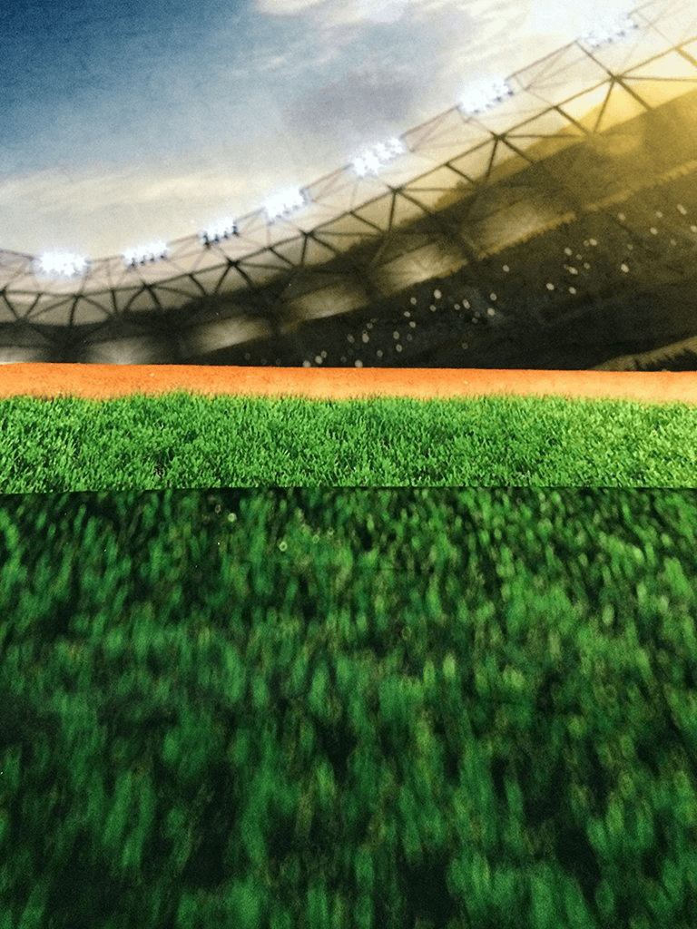 Green Grass Backdrop Sports Football Field Under Sunshine Photography Background