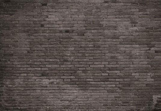 Black Brick Wall Fabric Photography Backdrop for Studio