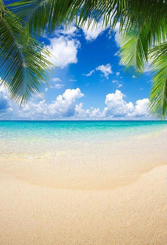 Seaside Beautiful Scenery Backdrops for Relax Vocation Photography Backgrounds