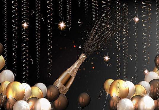 Glitter Balloon and Balls Backdrop for Photography