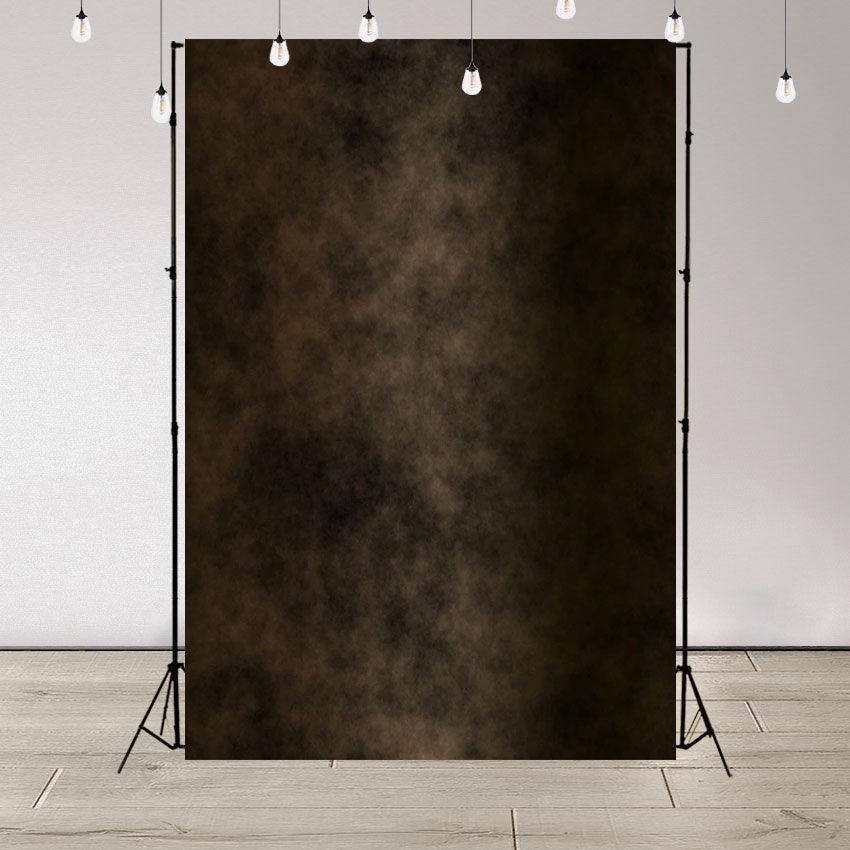 Brown of Black Mottled Abstract Backdrop for Portrait