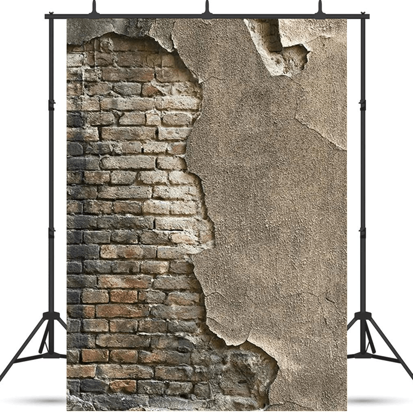 Dirty Grunge Brick Wall Weathered Backdrop For Photography Background