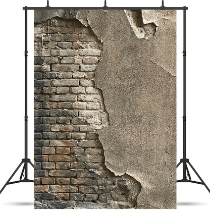 Dirty Grunge Brick Wall Weathered Backdrop For Photography Background