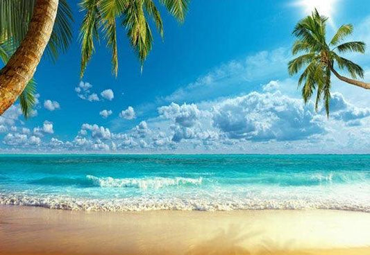 Sea Summer Scenery Backdrop for Seaside Party Photography