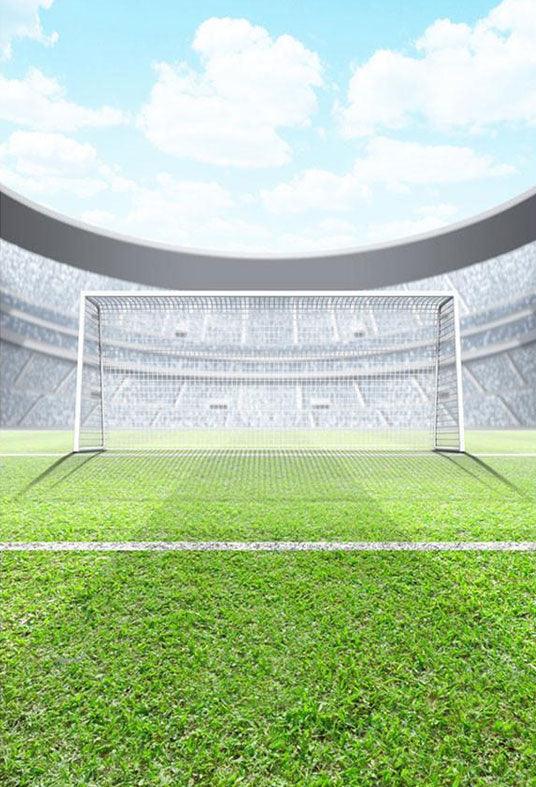 Football Field Backdrop Grassland Sports Stadium Background For Photography