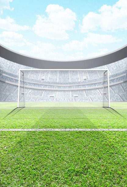 Football Field Backdrop Grassland Sports Stadium Background For Photography