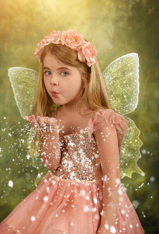 Fairy Tale Red Flower and Mushroom Under Tree Backdrop Spring Scenery Photography Background