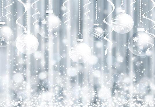 Sliver Glitter Bokeh Background