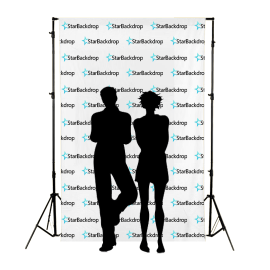 Step & Repeat Backdrop (Upload Your Custom Logo)