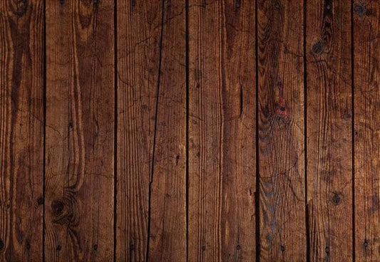 Senior Dark Brown Wooden Floor Backdrop for Photo Booth