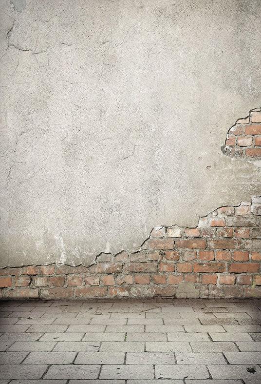 Old Brick Wall Weathered Vintage Photography Backdrops