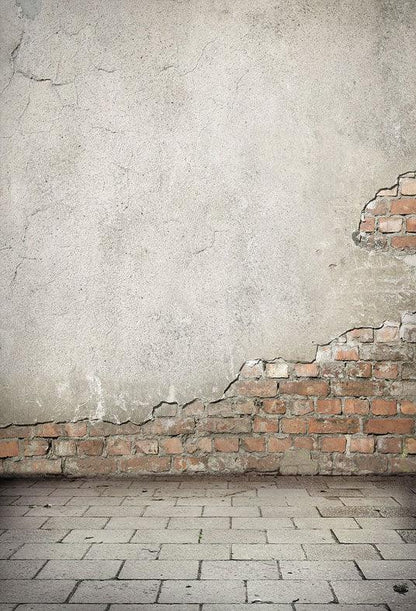 Old Brick Wall Weathered Vintage Photography Backdrops