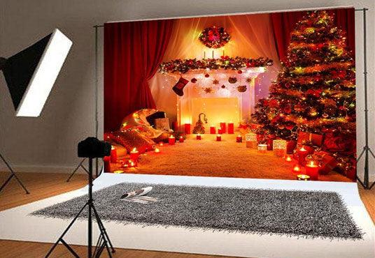 Night of Christmas Glitter Photography Backdrops
