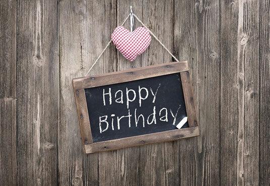 Pink Heart and Blackboard Backdrop for Birthday Party Photography