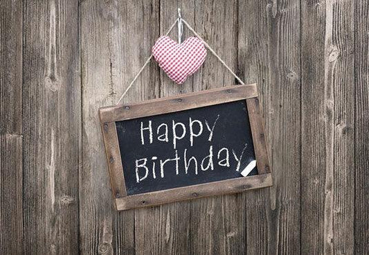 Pink Heart and Blackboard Backdrop for Birthday Party Photography