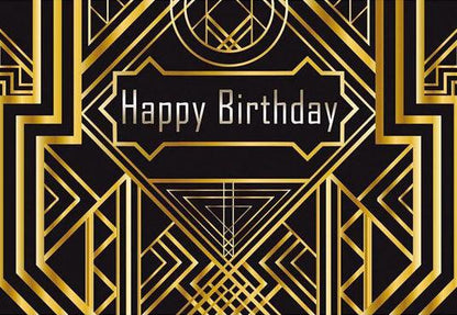 Golden Backdrops for Birthday Party Photography Background