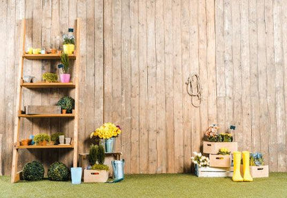 Spring Wooden Wall Backdrops for Photography