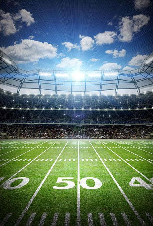Sports Green Grassland Backdrop Football Field Photography Background