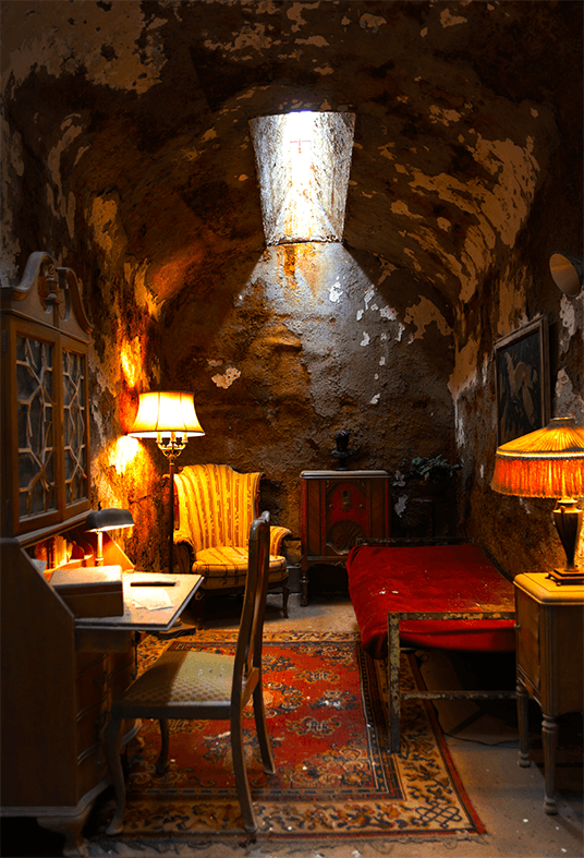 Al Capone's cell at Eastern State Penitentiary Backdrop SBH0203