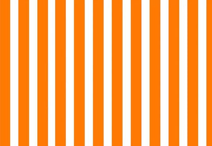 White and Orange Stripes Photo Studio Backdrops