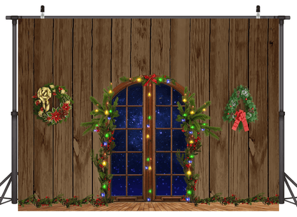 Decoration In Front Of House Christmas Backdrop for Photoshootings SBH0275