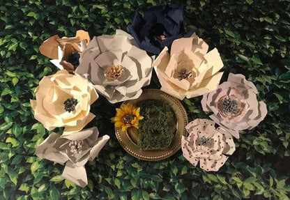 Green Leaves Birthday Table Banner Backdrop for Wedding Bridal Shower