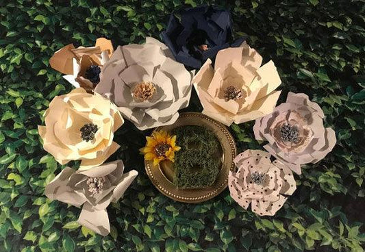 Green Leaves Birthday Table Banner Backdrop for Wedding Bridal Shower