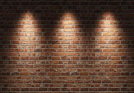Bricks Wall With Lighting Printing Backdrop Background for Photography KH02292