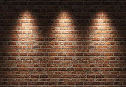 Bricks Wall With Lighting Printing Backdrop Background for Photography KH02292