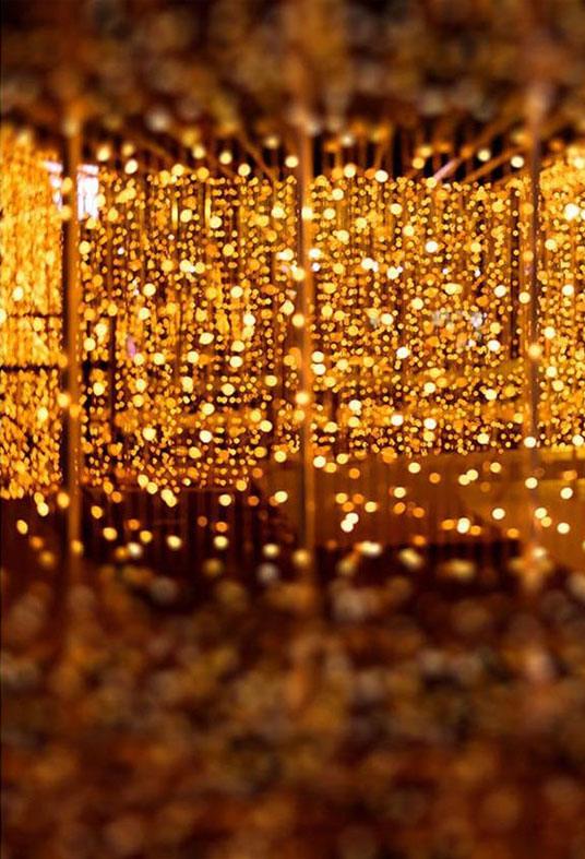 Golden Glitter Bokeh Backdrop Photography Background
