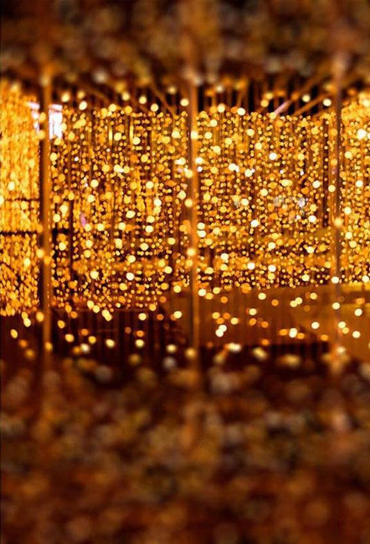 Golden Glitter Bokeh Backdrop Photography Background