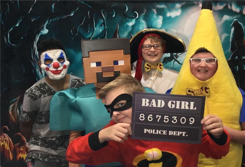 Funny Witch of Night Halloween Photography Backdrops