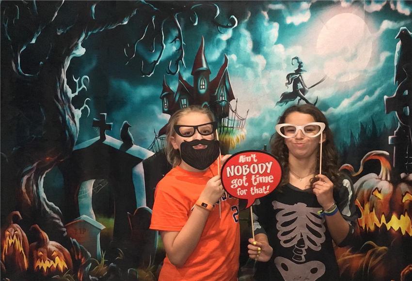 Funny Witch of Night Halloween Photography Backdrops