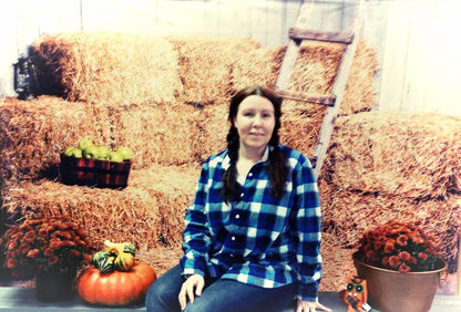 Wooden Straw Autumn Photography Backdrop