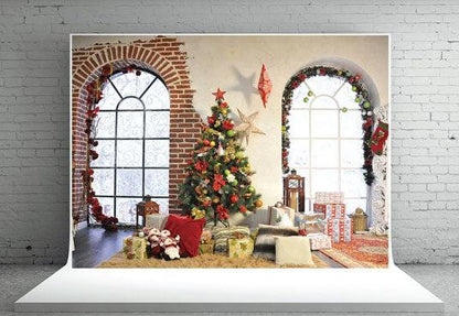 Christmas Window Photography Backdrops