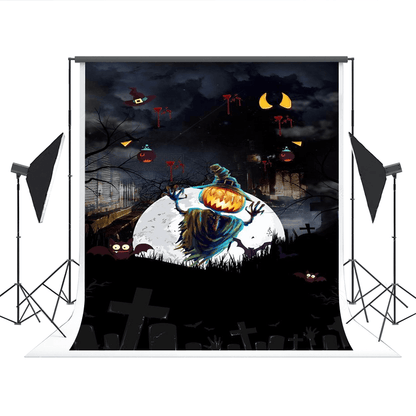 Scary of Night Ghost Halloween Backdrop for Photography