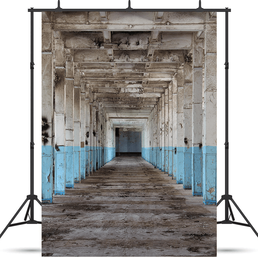 Abandoned Factory Hall Photography Backdrop SBH0198