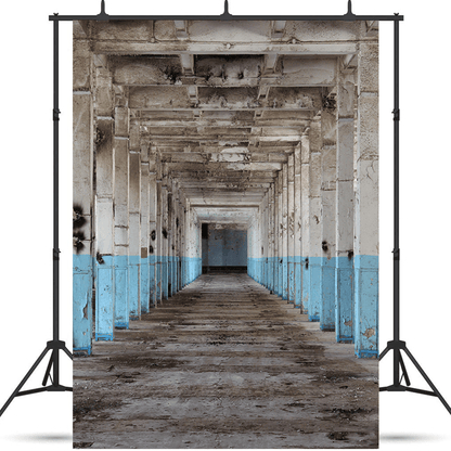 Abandoned Factory Hall Photography Backdrop SBH0198