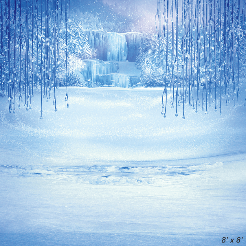 Winter Frozen Crystal Pendant Ice Backdrops Photo Studio Props SBH0301
