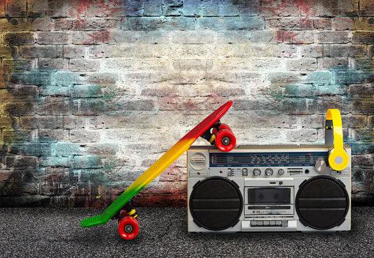 Vintage Hip Hop Graffiti Photo Backdrops