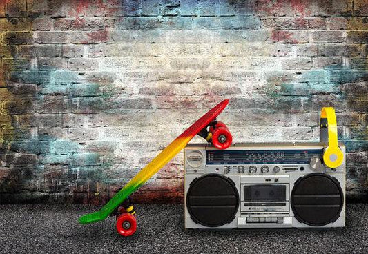 Vintage Hip Hop Graffiti Photo Backdrops