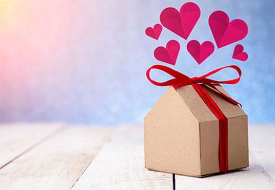 Red Heart Delicate Gift Backdrop For Mother's Day Photography Background