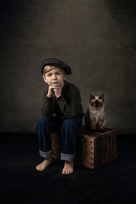 Simon Diez  Dark Abstract Art Portrait Backdrop for Photography Prop