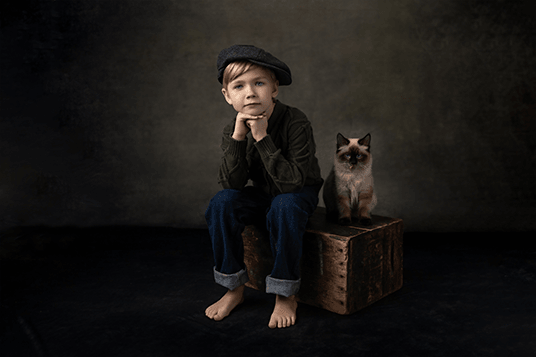 Simon Diez  Dark Abstract Art Portrait Backdrop for Photography Prop