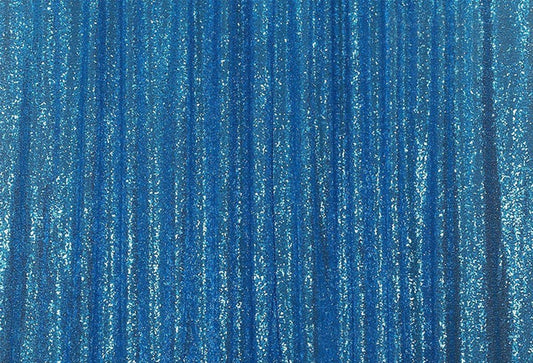 Blue Sequins Fabric Photography Backdrop for Party