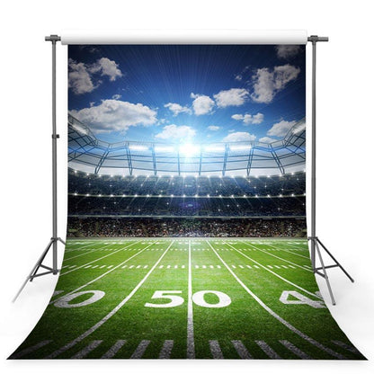 Green Grassland Backdrop Football Field Photography Background