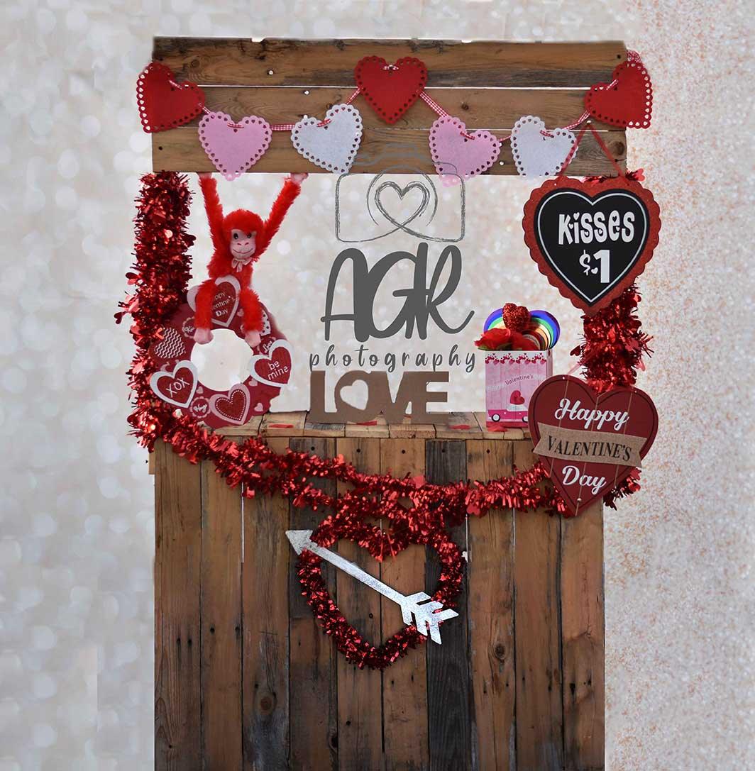 Valentine's Day  Kissing Photography Backdrop for AGR Photography