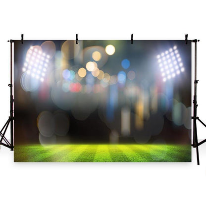 Sports Bokeh Stadium Backdrop Football Field Photography Backgrounds