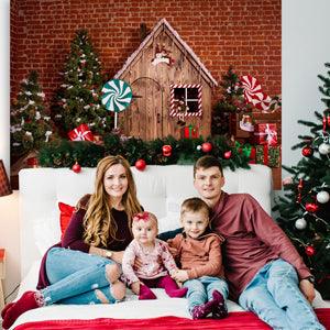 Christmas Tree Gift Decoration Backdrop for Photography